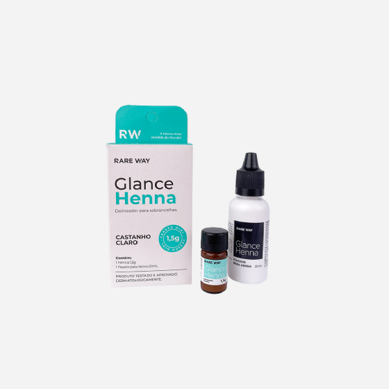 Glance Henna mini Castanho Claro 1,5g - Rare Way