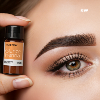 Glance Henna mini Castanho Escuro 1,5g - Rare Way - imagem alternativa