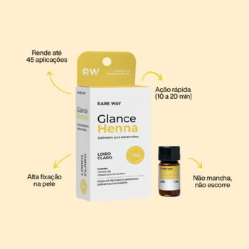 Glance Henna mini Loiro Claro 1,5g - Rare Way - imagem alternativa
