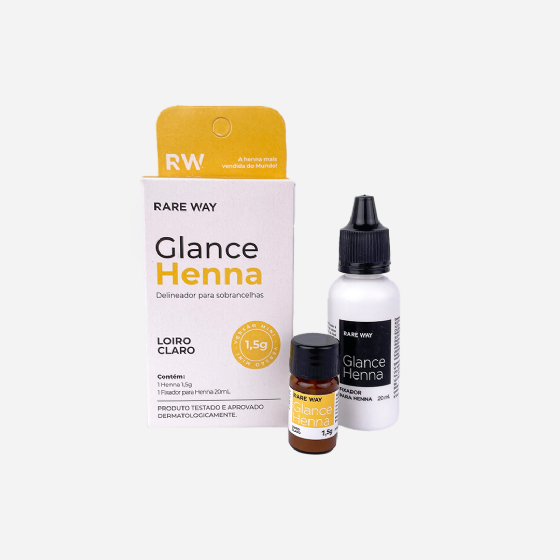 Glance Henna mini Loiro Claro 1,5g - Rare Way