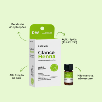 Glance Henna mini Loiro Escuro 1,5g - Rare Way - imagem alternativa