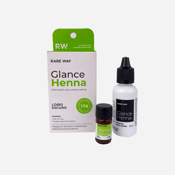 Glance Henna mini Loiro Escuro 1,5g - Rare Way