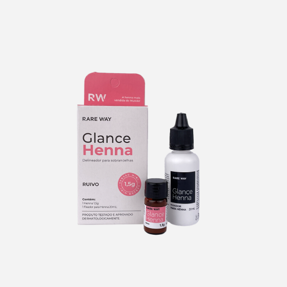 Glance Henna mini Ruivo 1,5g - Rare Way