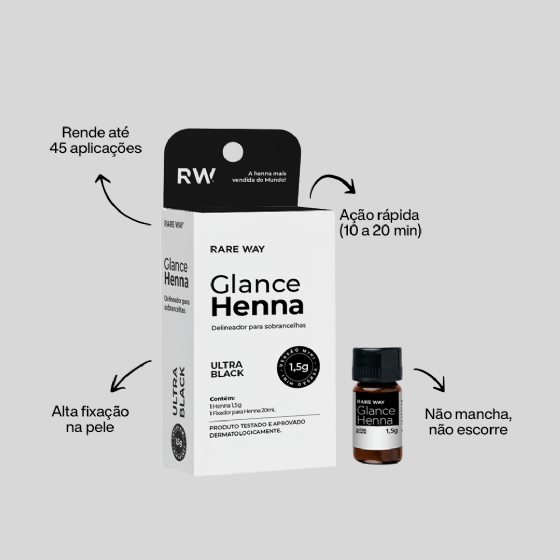 Glance Henna mini Ultra Black 1,5g - Rare Way