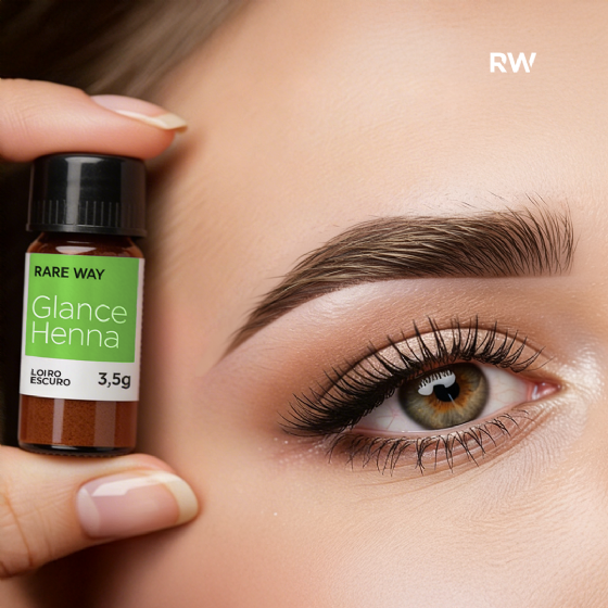 Henna para Sobrancelhas Glance Loiro Escuro 3,5g - Rare Way