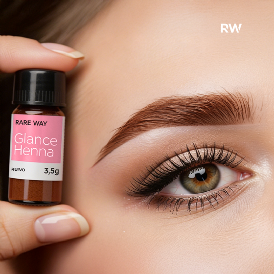 Henna para Sobrancelhas Glance Ruivo 3,5g - Rare Way