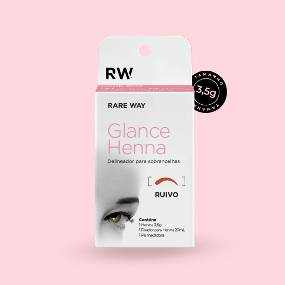 Henna para Sobrancelhas Glance Ruivo 3,5g - Rare Way