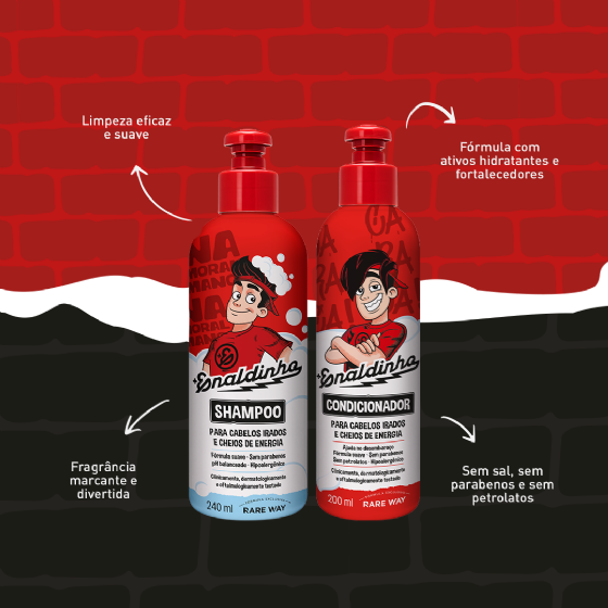 Kit Shampoo e Condicionador Enaldinho