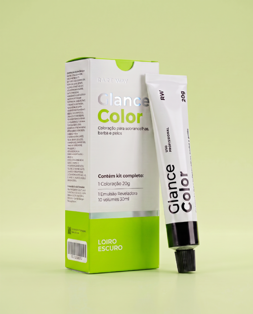 Glance Color Loiro Escuro Coloração Para Sobrancelhas Barba e Pelos