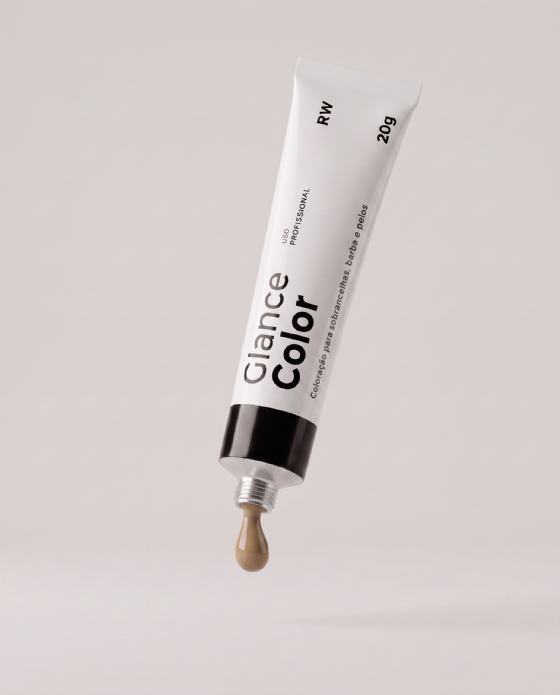 Glance Color Loiro Escuro Coloração Para Sobrancelhas Barba e Pelos