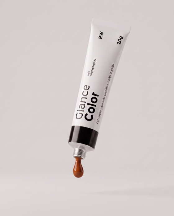 Glance Color Ruivo Acobreado Coloração para sobrancelhas Barba e Pelos