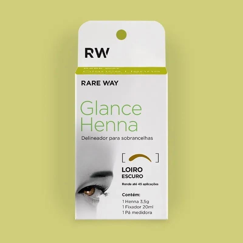 Henna para Sobrancelhas Glance Loiro Escuro 3,5g - Rare Way - foto principal