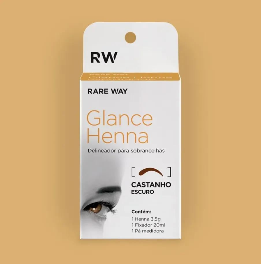 Glance Henna mini Castanho Escuro 1,5g - Rare Way - foto principal