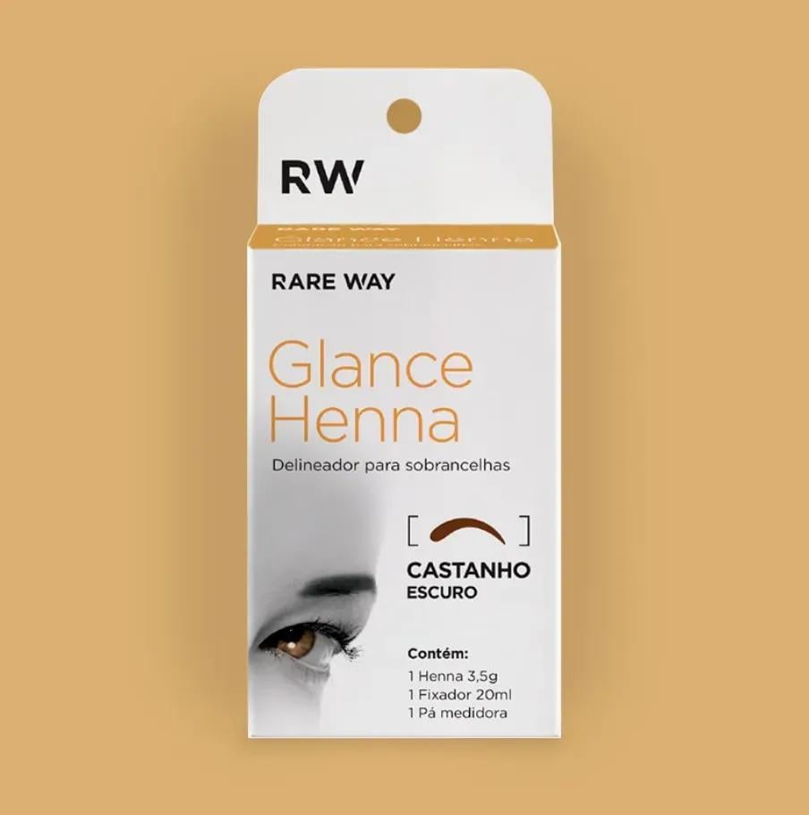 Glance Henna mini Castanho Escuro 1,5g - Rare Way - foto principal