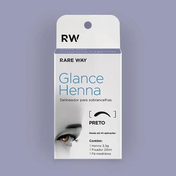 Glance Henna mini Preto 1,5g - Rare Way - foto principal