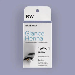 Henna para Sobrancelhas Glance Preto 3,5g - Rare Way - foto principal