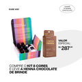 Kit Henna 8 cores + brinde Henna Chocolate